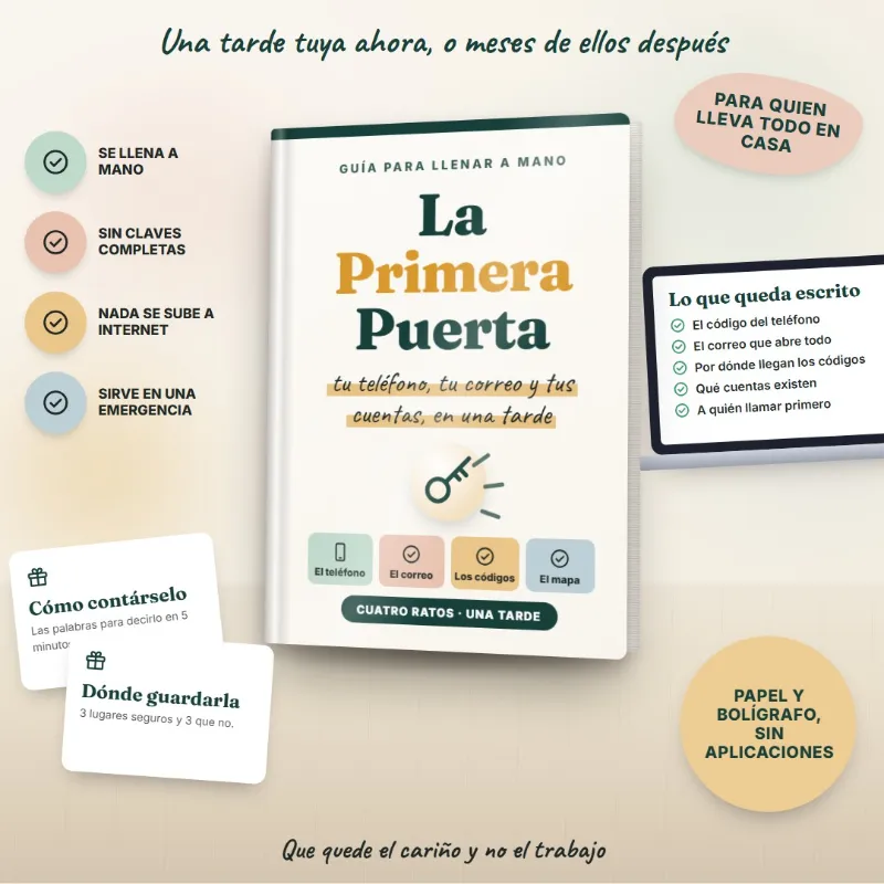 La Primera Puerta, guía para llenar a mano