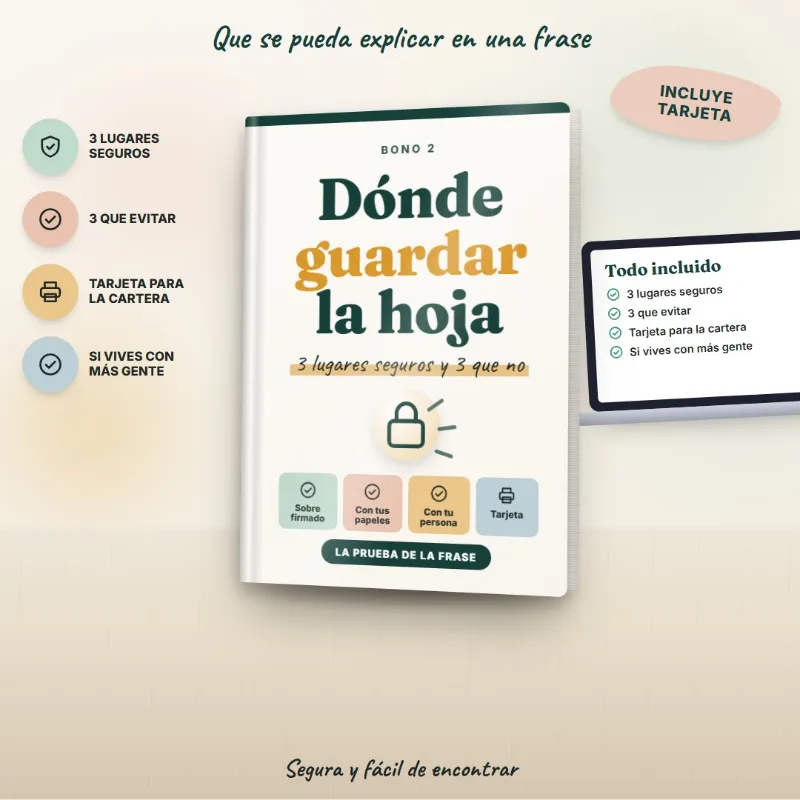 Portada de Dónde guardar la hoja: 3 lugares seguros y 3 que no